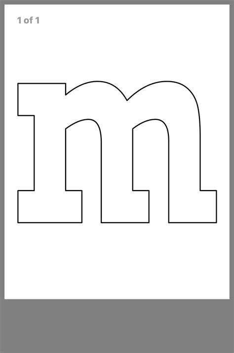 Printable M M Font