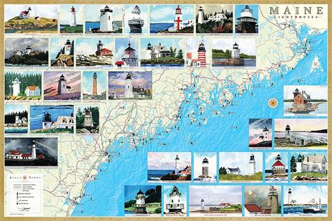 Printable Map Of Maine Lighthouses