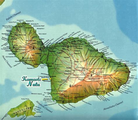 Printable Map Of Maui Hawaii
