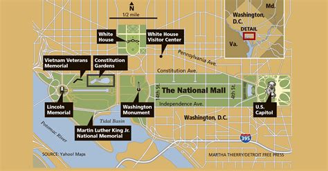 Printable Map Of National Mall