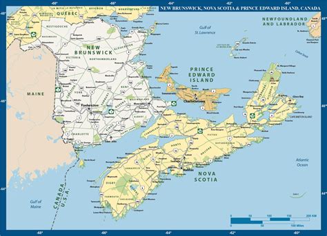 Printable Map Of The Maritimes