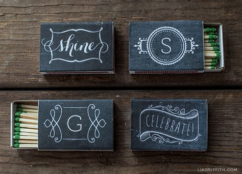 Printable Matchbox Covers with Editable Monograms