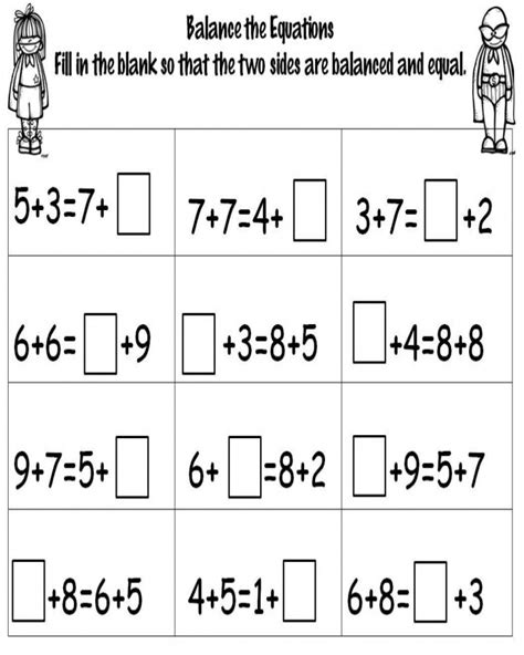 Printable Math Problems For 1st Graders