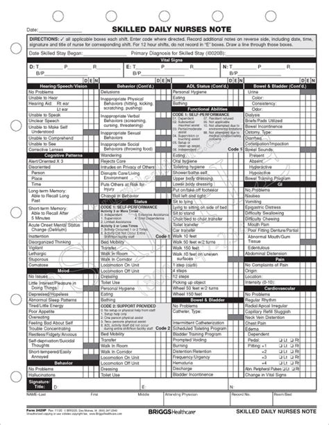 Printable Mds Assessment Cheat Sheet