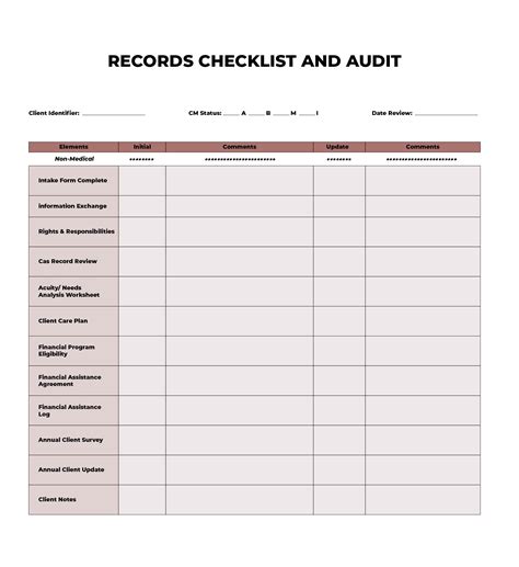 Printable Medical Chart Audit Template Fill Out and Sign Printable