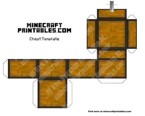 Printable Minecraft Chest