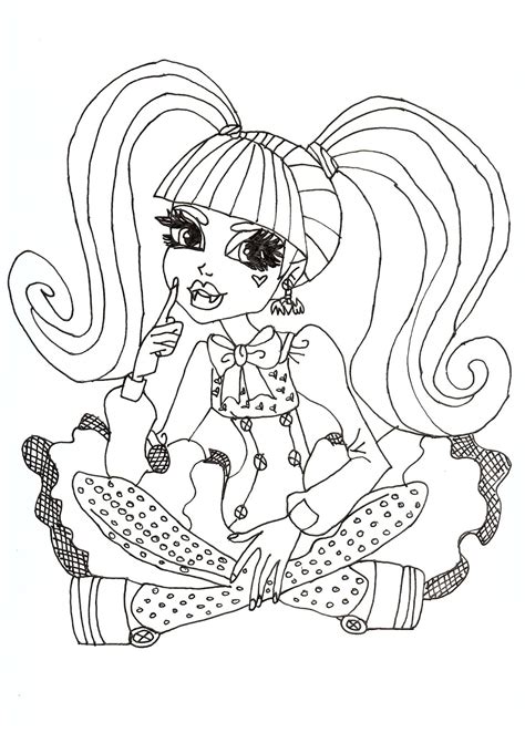 Printable Monster High Coloring Pages