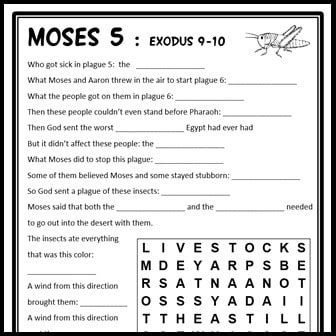 Printable Moses Worksheets