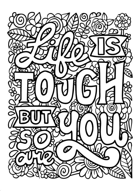 Printable Motivational Coloring Pages