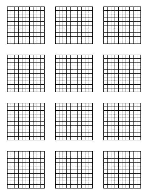 Printable Multiple 10 X 10 Grid Graph Paper Paper template, Graph paper, Graphing