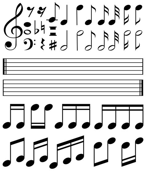 Printable Musical Note Template