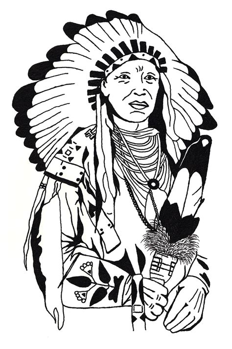 Printable Native American Coloring Pages