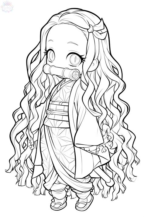 Printable Nezuko Coloring Pages Nezuko Coloring Pages Coloring Porn