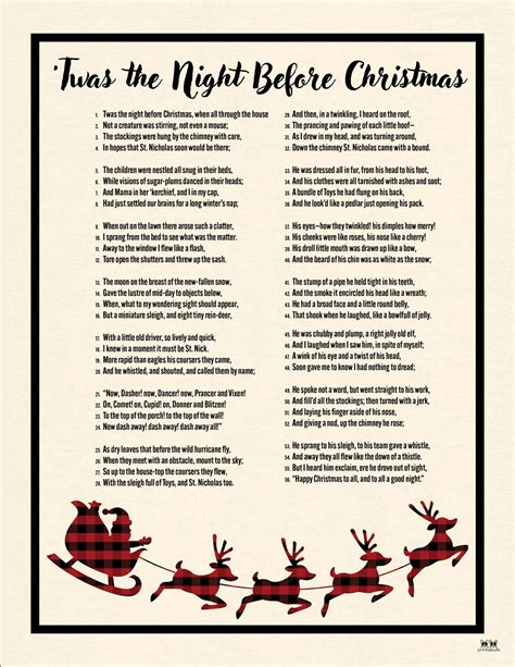 Printable Night Before Christmas
