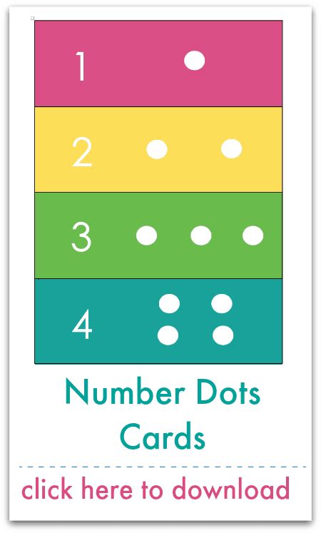 Printable Number Dot Cards Color by Number Printable