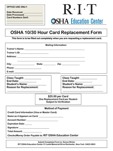 Printable Osha Cards Form Fill Out and Sign Printable PDF Template