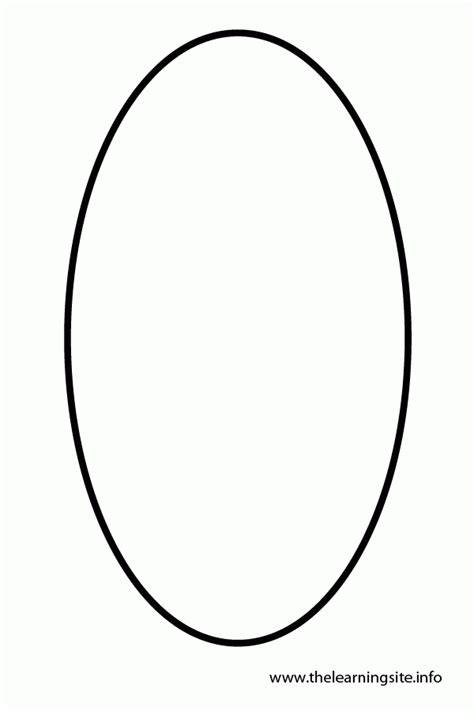 Printable Oval Shape Coloring Home