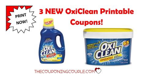 Printable Oxiclean Coupons Save Up To 3 50