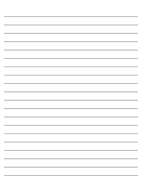 Printable Pages With Lines