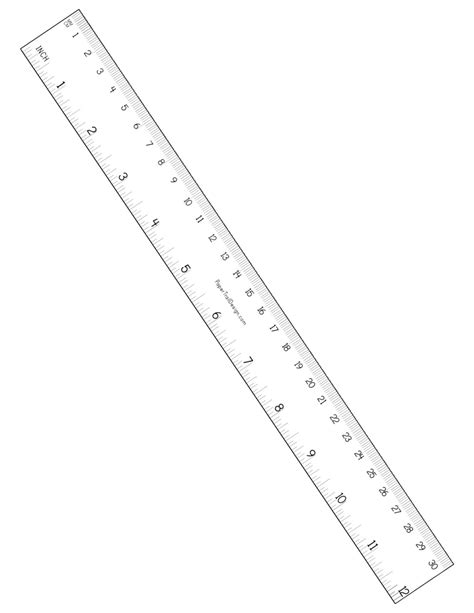 Printable Paper Ruler