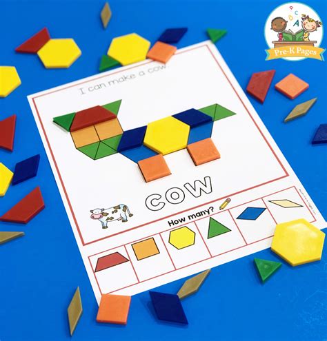 Printable Pattern Block Shape Templates Classles Democracy