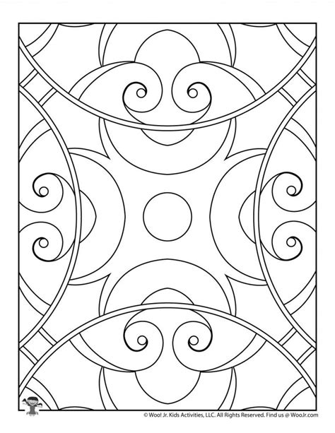 Printable Pattern Coloring Pages - Woo! Jr. Kids Activities