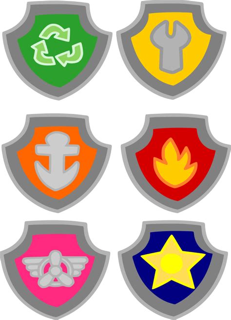 Printable Paw Patrol Badges