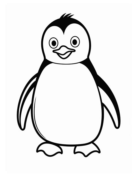 Printable Penguin Coloring Pages