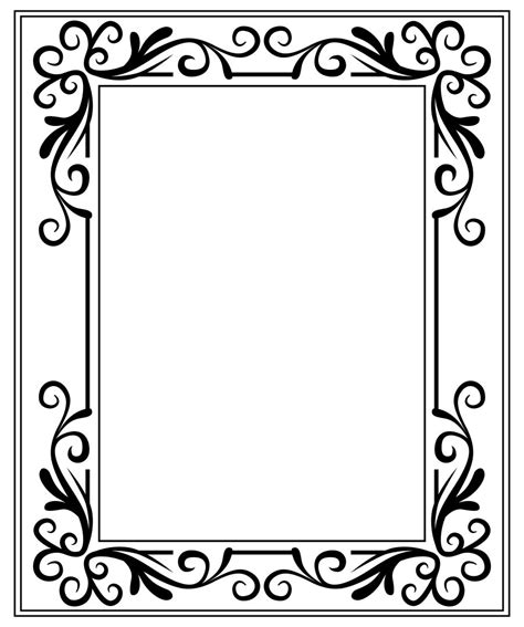 Printable Picture Frames Templates