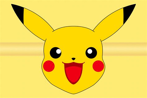 Printable Pikachu Face Template