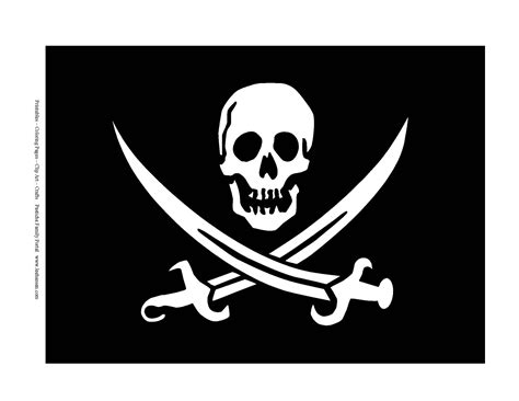 Printable Pirate Flag