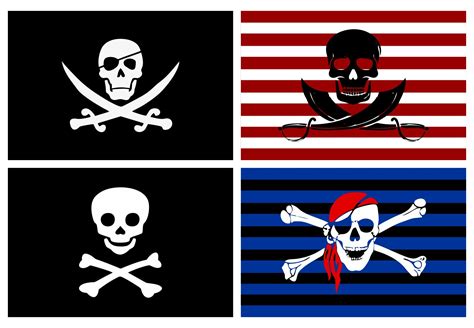 Printable Pirate Flags