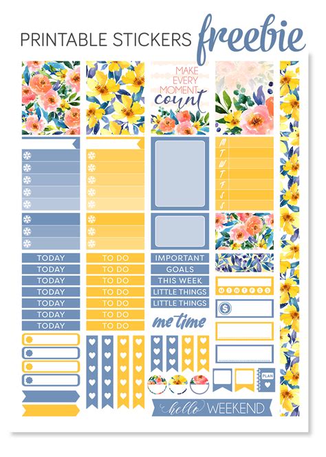 Printable Planner Stickers Free