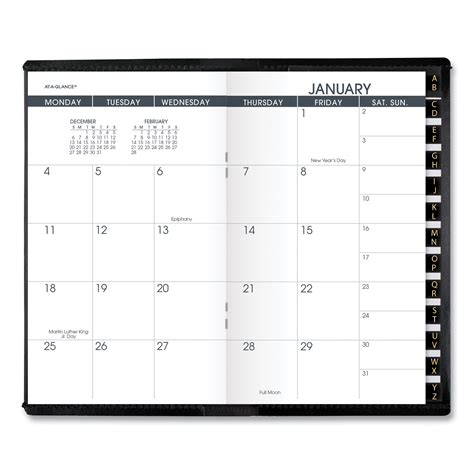 Printable Pocket Calendar 2022