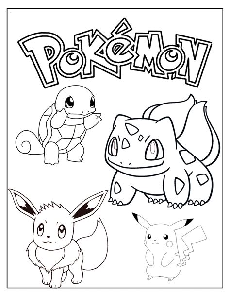 Printable Pokemon Coloring Pages Pdf