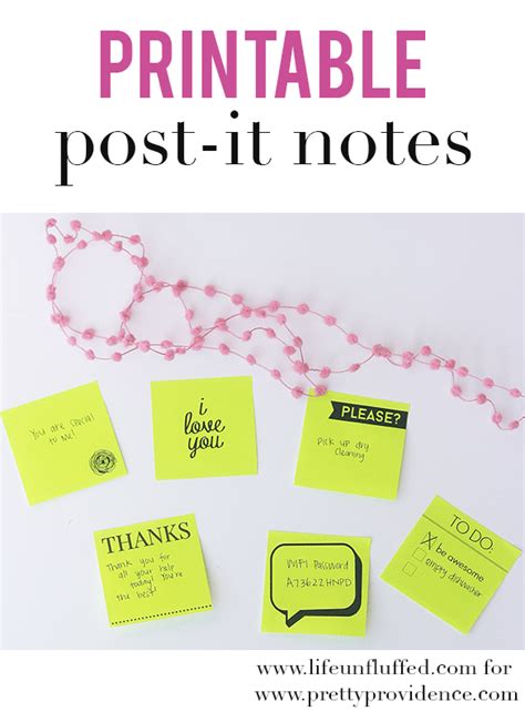 Printable PostIt Notes Post it notes, Pretty notes, Notes