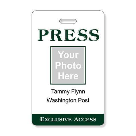 Printable Press Pass