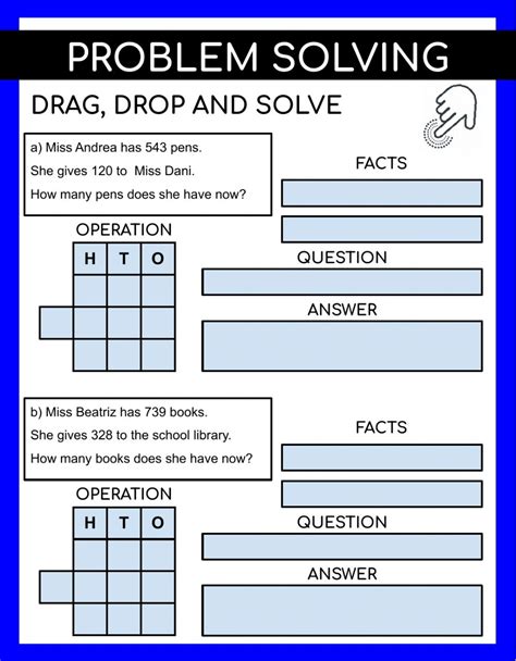 Printable Problem Solving Worksheets
