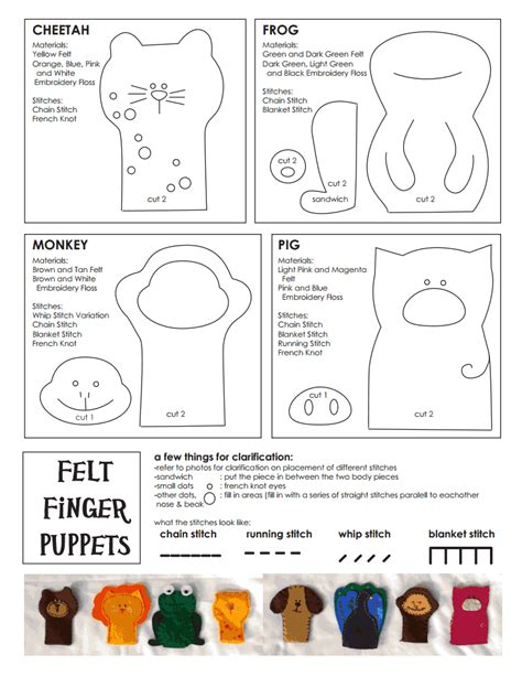 Printable Puppet Patterns Free Patterns