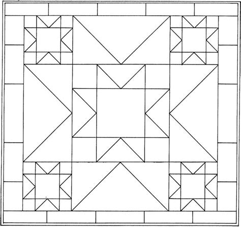 Printable Quilt Patterns Coloring Pages