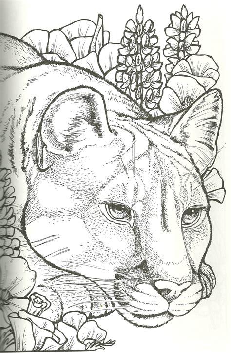 Printable Realistic Animal Coloring Pages