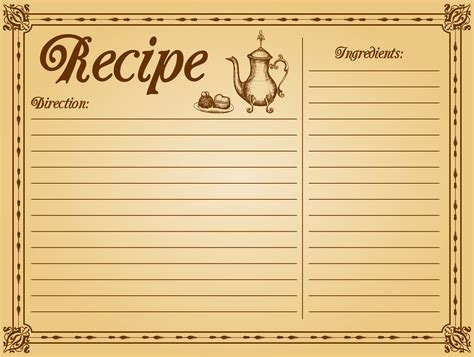 Printable Recipe Card Templates
