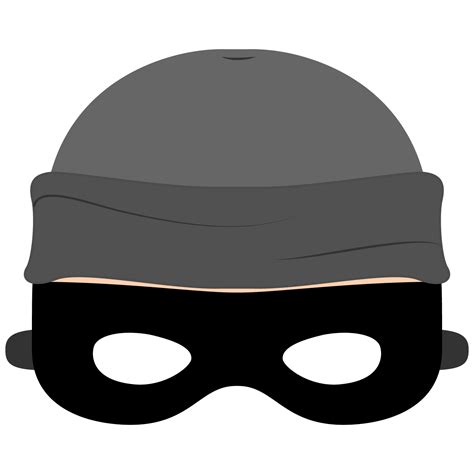 Printable Robber Mask Template