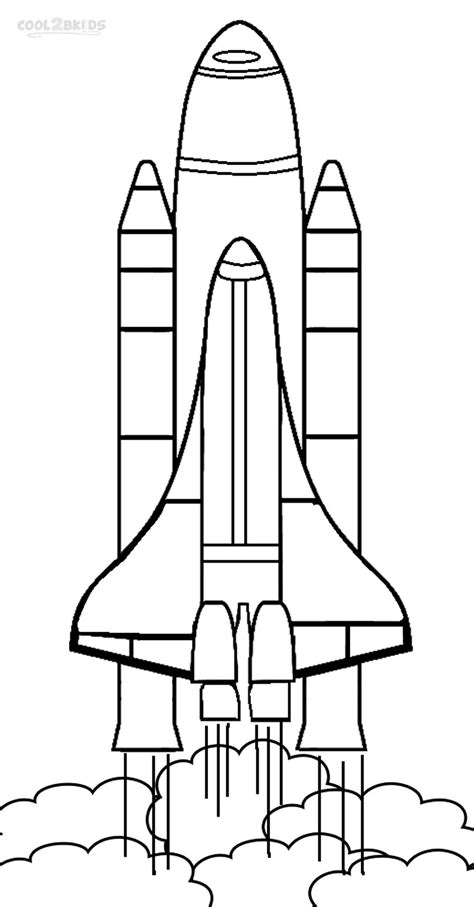 Printable Rocket Coloring Pages