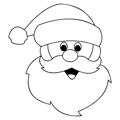 Printable Santa Face Template