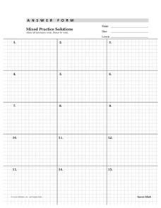 Printable+Saxon+Math+Answer+Sheet Math answers, Saxon math, Math homework