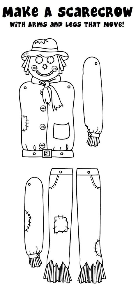 Printable Scarecrow Patterns Cut Out