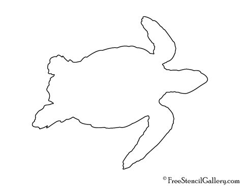 Printable Sea Turtle Outline