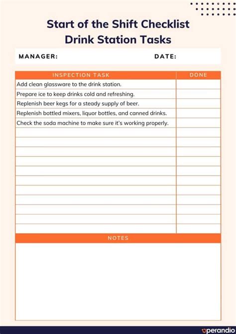 Printable Server Side Work Checklist innovateit.fr