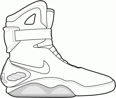 Printable Shoe Coloring Pages